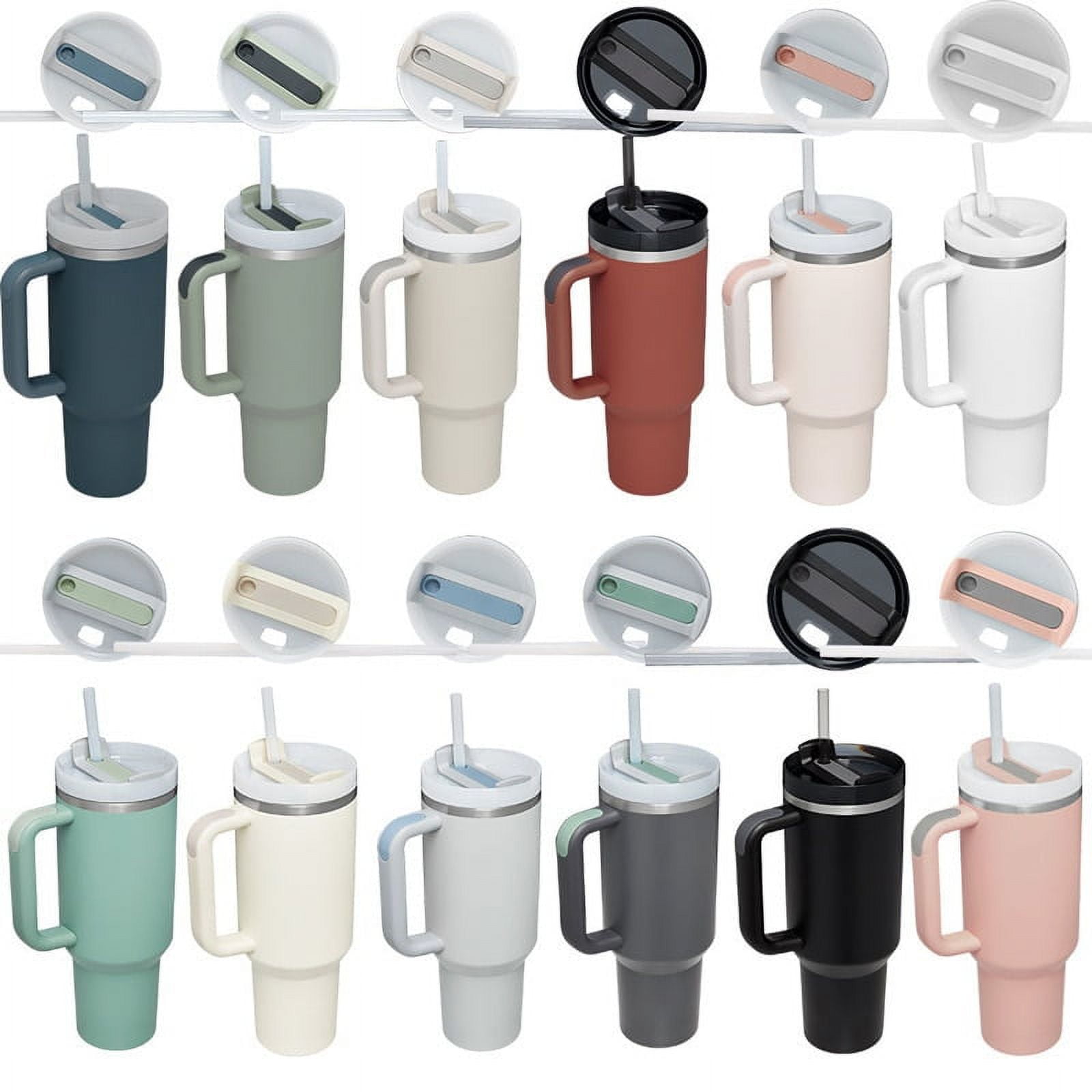 400ml Double Stainless Steel Coffee Thermos Mug With Straw Multifunctional  Car Vacuum Flask Portable Travel Insulated Cup