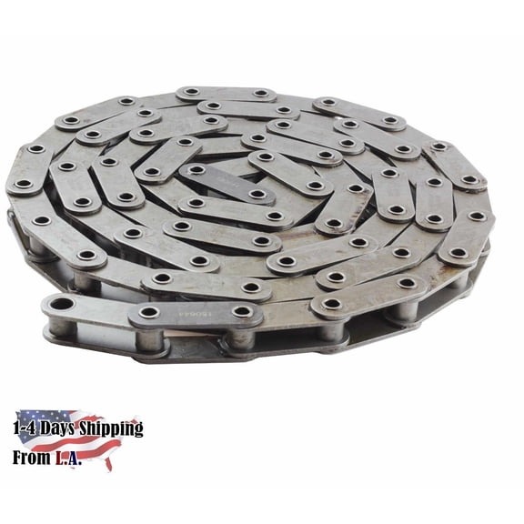 Jeremywell C2080HP Hollow Pin Conveyor Roller Chain 10 Feet with 1 Connecting Link