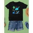 thumbnail image 3 of Cute Colored Dinos T-Shirt Juniors -Image by Shutterstock,  x-Small, 3 of 4