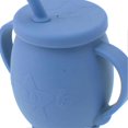 thumbnail image 2 of 230ml Toddler Cups Silicone Training Sippy Cups with Straw Lid Non Slip Handles Spill Proof Trainer Cup for Baby Toddler Infant Dark Blue, 2 of 4