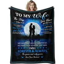 Gifts for Wife, Wedding Anniversary Birthday Gifts for Women, Romantic I Love You Present for Her, Christmas Mothers/Valentines Day Gift for Wives from Husband, to My Wife''s Blanket 60"X 50"