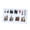 B, variant on ZPAQI Christmas Battery Lighted House Luminous Cabin Xmas Decorations for Home DIY