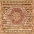 thumbnail image 1 of Ahgly Company Indoor Square Persian Brown Traditional Area Rugs, 3' Square, 1 of 4