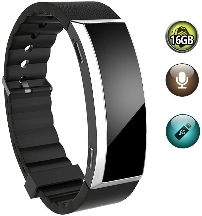 wrist watch with camera and voice recorder