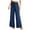 Navy, variant on Diufon Women's Summer Casual Pants Wide Leg Loose Elastic High Waisted Drawstring Dress Pant with Pockets