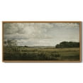 thumbnail image 4 of Drsoum 20x40in Natural Framed Vintage Landscape Large Canvas Wall Art Grassland Classic Painting Modern Farmhouse Hallways Dining Rooms Bedroom Living Rooms Decor, 4 of 6