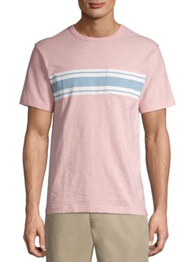 George Men's and Big Men's Cotton Crew Pocket T-Shirt, Up To Size 3XL