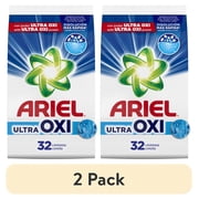 (2 pack) Ariel Laundry Detergent Powder, Ultra Oxi, Original Scent, 52 oz, 33 Loads