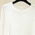thumbnail image 4 of Jesvior Women'S Long Sleeve Pajama Top Loose Casual Sleepwear Tunic Blouse with Pockets for Home Lounge, 4 of 5