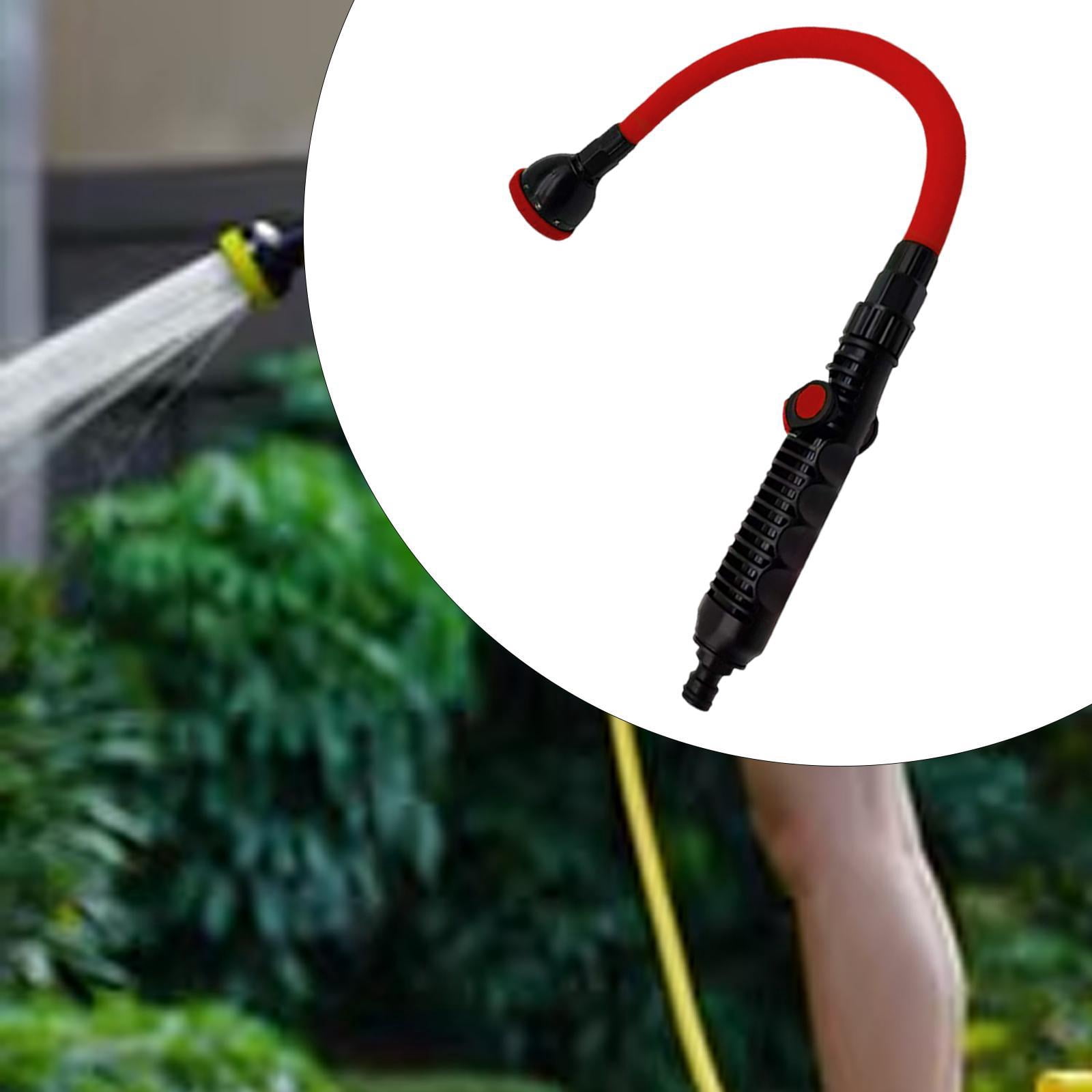 Bothyi Watering EU Thread Bendable Long Hose Nozzle Spraying for Flower Car Use Red