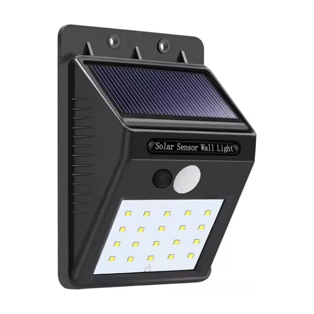 Foco solar de pared con sensor de movimiento