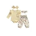 thumbnail image 3 of Seyurigaoka Kids Girls Round Neck Long Sleeve Romper+ Trousers+ Headband, 3 of 9