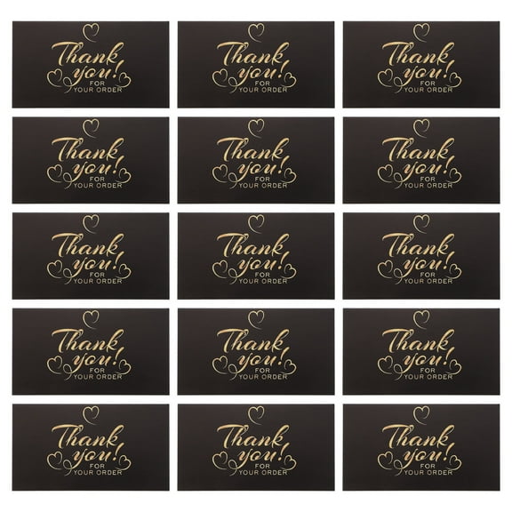 50 Pcs Thank You Cards Bulk Thanks Wedding with Envelopes Black