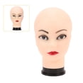 thumbnail image 1 of Cabeza de Maniquí Calvo Femenino, Cabeza de atrenamiento femenino calvo pvc adhesivo versátil para anteojos, 1 of 7