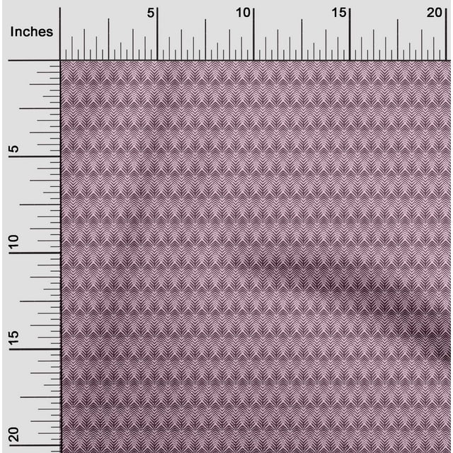oneOone Cotton Poplin Fabric Chevron Geometric Print Fabric by Yard 42 Inch Wide