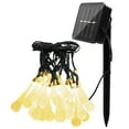 thumbnail image 6 of Crystal Waterdrop LED String Lights Solar Battery USB Powerful Outdoor Waterproof Fairy Lamp Decor Garden Lawn Street Christmas (WHITE,Battery 6m 40leds), 6 of 6