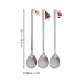 thumbnail image 2 of CIMAXIC christmas 6pcs Christmas Flatware Stainless Steel Flatware Set Decorative Dessert Spoons For Appetizers And Serving Christmas Tableware For Holiday Parties,5.31"X0.94"X0.2", 2 of 4