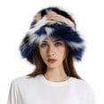 thumbnail image 1 of Fuzzy Bucket Hat Windproof Ultra-Thick Super Soft Non-Fading Ear Protection Women Winter Warm Faux Fur Hat, 1 of 10