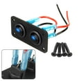 thumbnail image 5 of 2 Gang Rocker Toggle Switch Panel for Car RV Truck 12V Blue LED Light New, 5 of 11