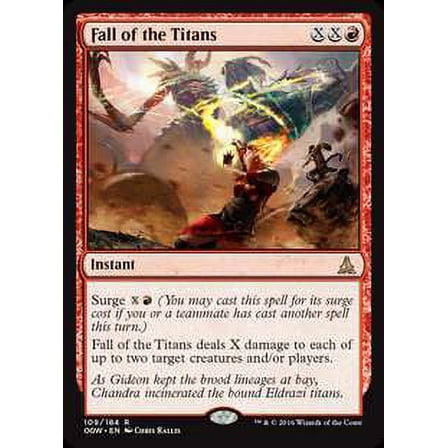 MtG Oath of the Gatewatch Rare Fall of the Titans (Foil) #109