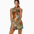 thumbnail image 2 of Tiger leaps through clouds flowers Sports Dresses Women Tennis Dress with Separate Shorts One-Piece Slim Fit Golf Dress, 2 of 4