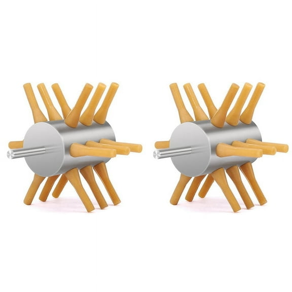 2X Chicken Plucker Drill Attachment Stainless Steel 18-Fingers Removal Machine
