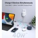thumbnail image 2 of Cargador de pared USB C Qwinjwin, 40 W, 4 puertos, plegable, carga rápida, 2 of 8