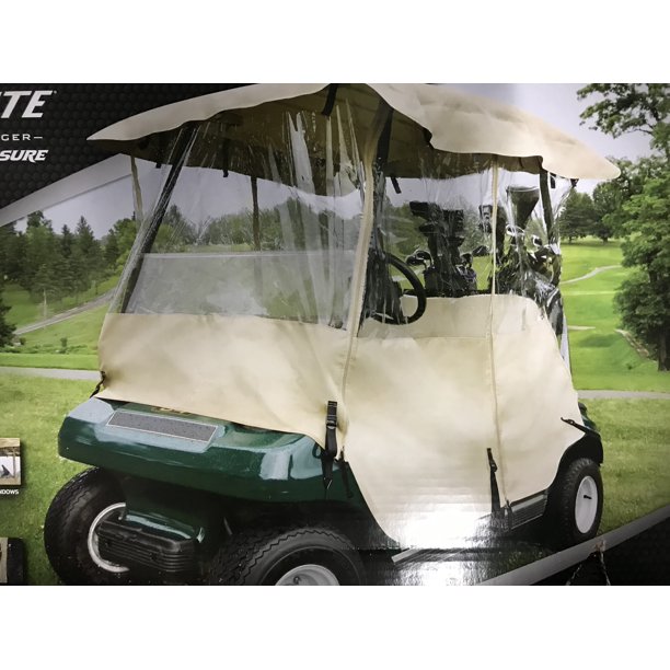 New Top Flite Deluxe 2 Passenger Golf Cart Enclosure Durable Polyester