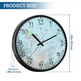 thumbnail image 3 of Voice Activated Clock with Glow Light 12 Inch Large Silent Wall Clock Battery Operated for Home Decor Wildflowers and Grasses, 3 of 8