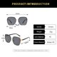 thumbnail image 2 of Gafas de sol de tendencia hueca con personalidad europea y americana de moda, hechas de PC y metal., 2 of 5