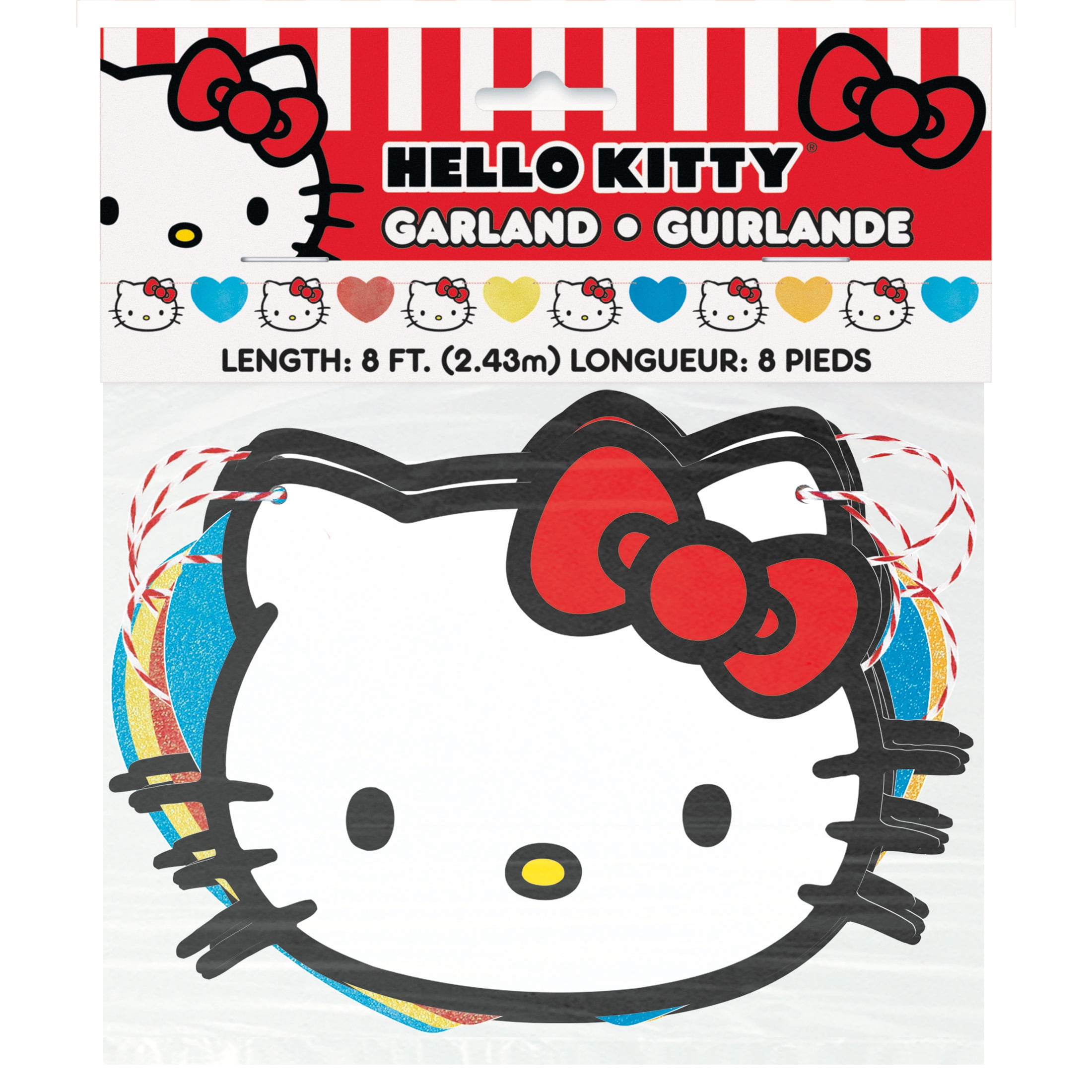 Hello Kitty & Friends Kitty and Hearts Die Cut Banner, 1ct