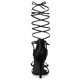 thumbnail image 3 of Sandalias Correas De Tiras Tacón De Aguja Cordón Arriba Para Mujeres Black 39, 3 of 6