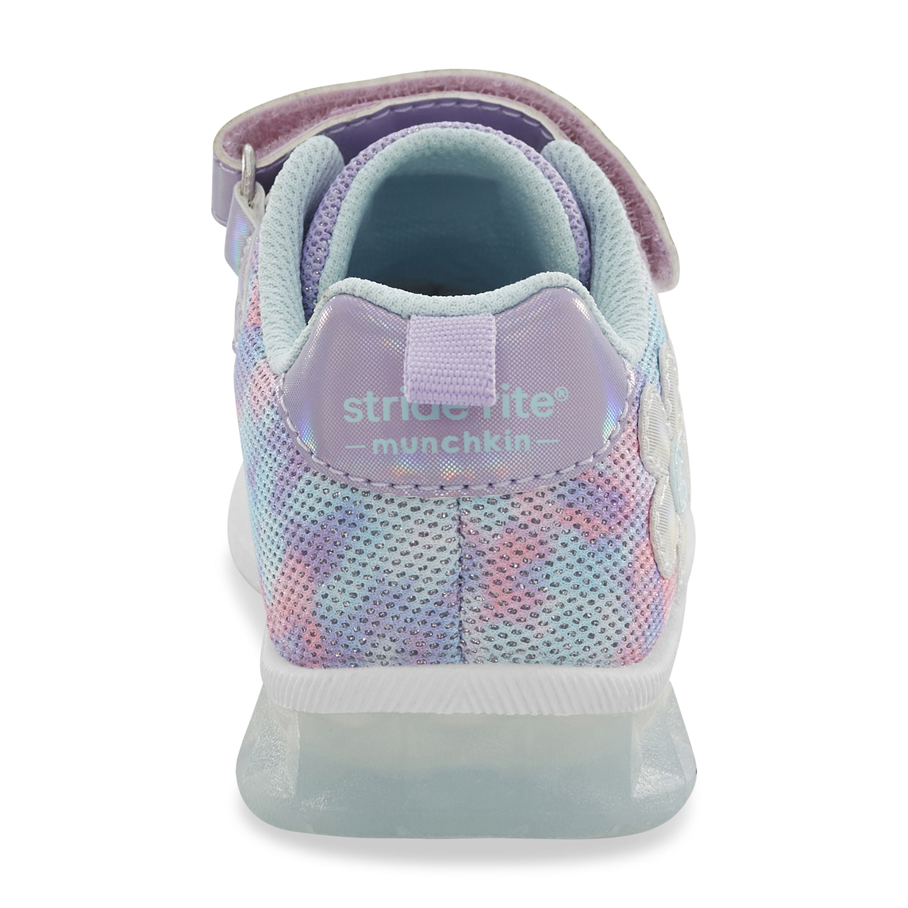 Munchkin by Stride Rite Toddler Girl Light Up Sneakers, Lavender