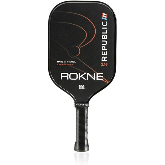 ROKNE Pickleball Republic 2.16 Pickleball Paddle Unidirectional Carbon, Standard Body