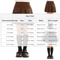 thumbnail image 4 of THDHVS Uniform Skirts for Girls,Corduroy Pleated Skirt with Pockets High Waist Textured Fabric Preppy School Style Skirt for Fall and Winter Fashion,Pleated Skirt, 4 of 7