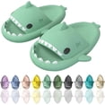 thumbnail image 2 of Cartoon Shark Flip Flops, Non-Slip Thick-Soled Beach Flip Flops, Quick-Drying Funny Pool Sandals, 2 of 5