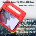 thumbnail image 6 of LTROP Samsung Galaxy Tab A7 Lite Case 8.7 Inch, Galaxy Tab A7 Lite Case, Tab A7 Lite Case, Shockproof Convertible Handle Stand Bumper Kids Case for Samsung Galaxy Tab A7 Lite 8.7 (SM-T220/T225), Red, 6 of 8