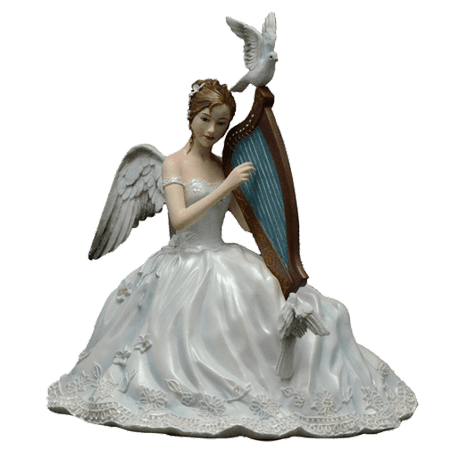 Nene Thomas Bubble - Nene Thomas Chorus Fairy Playing Harp Figure NT169 Limited