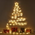 thumbnail image 2 of Outdoor Christmas Decorations Led Ribbon Christmas Lights, 100Led Battery Powered Christmas Tree String Lights, Party Decoration Indoor and Outdoor Hanging Decoration.Christmas Lights Outdoor, 2 of 6