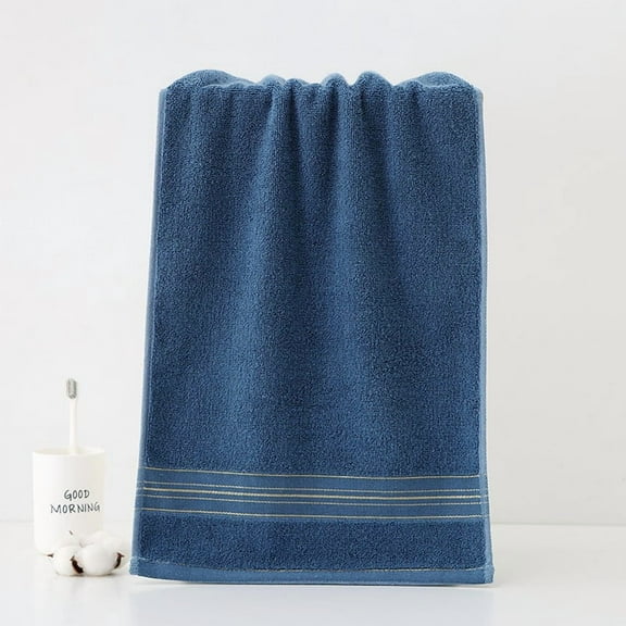 suxuMhao Pure Cotton Silk satin Towel-Ultra Soft Body Towel &Home Washcloth,Gift towel,Ideal for Washing Face&Taking a Shower,No pilling& shrinkage,Absorbent Cotton Towel for Daily Use,blue