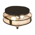 thumbnail image 7 of Meyda Tiffany 189636 Simple Mission 2 Light 13" Wide Semi-Flush Ceiling Fixture - Rust /, 7 of 7