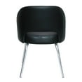 thumbnail image 4 of Chaise de Salle à Manger Moderne CaressoftPlus Noire, 4 of 6