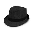 thumbnail image 2 of Summertime Beachside Unisex Brim Designed Buckle Fedoras Sun Hat (Black), 2 of 2