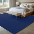 thumbnail image 5 of Navy Blue Pure Color Area Rugs Collection 6'x9', Aesthetics Contemporary Luxury Non Slip Indoor Rectangle Throw Runner Rug Floor Mat Carpet for Living Room Dining Table Bedroom Nursery, 5 of 9