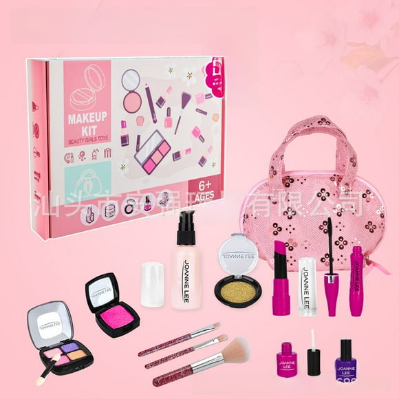NewEducational Makeup Toy Kit for Girls 4-6 Years - Princess Pretend Play Set with Blinger Simulation, Safe Durable Plastic & Rubber Tools, Enhances Creativity, Social Skills & Parent-Child