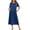 Navy Blue, variant on Ekouaer Women's House Dress with Pockets Long Nightgowns for Women House Dress Moo Moos for Women