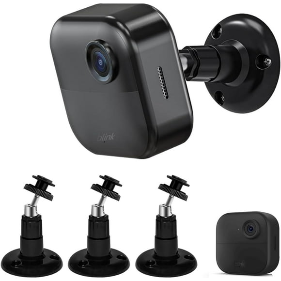 ERDS-Blink Outdoor Camera Mount, 360 Degree Adjustable Indoor/Outdoor Wall Mount Bracket for Blink Home Security System Black 3 Pack