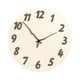 thumbnail image 3 of Reloj de pared de madera con diseño de arte de pared silencioso, moderno, rústico, creativo y decorativo, para comedor, cocina, hogar, estudio y decor, 3 of 9