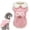 B, variant on Bowtie Dog Cold Weather Coat Fleece Lining Warm Turtleneck Pet Puppy Dogs Winter Coats Jacket With D-Ring Leash For Small Dogs ,L,A