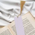 thumbnail image 6 of Kdxio Purple Checkboard Print Metal Tassel Bookmarks,Perfect Gift for Art Lovers and Bookworms Metal Bookmarks for Women, 6 of 8